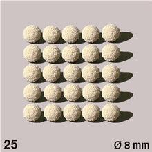 Load image into Gallery viewer, RUBBER SPONGE BALLS, D = 8 MM WHITE / N/A / D = 8 MM
