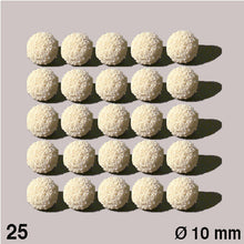 Load image into Gallery viewer, RUBBER SPONGE BALLS, D = 10 MM WHITE / N/A / D = 10 MM
