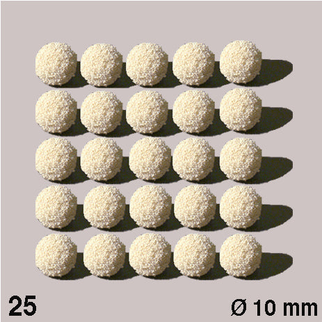 RUBBER SPONGE BALLS, D = 10 MM WHITE / N/A / D = 10 MM