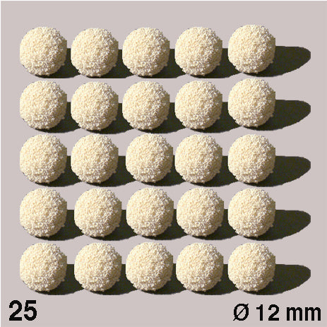RUBBER SPONGE BALLS, D = 12 MM WHITE / N/A / D = 12 MM