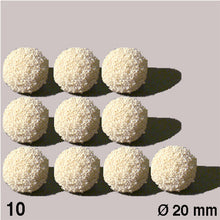 Load image into Gallery viewer, RUBBER SPONGE BALLS, D = 20 MM WHITE / N/A / D = 20 MM
