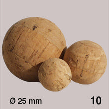 Load image into Gallery viewer, COLMATED CORK BALLS, D = 25 MM NATURAL / N/A / D = 25 MM
