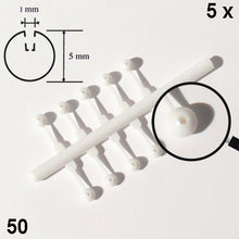 Load image into Gallery viewer, STYRENE BEADS, w/ HOLE, D = 5 MM WHITE / N/A / D = 5 MM
