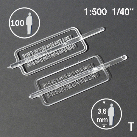 SILHOUETTE FIGURES, M=1:500 CLEAR / 1:500 / H = 3.6 MM