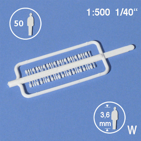 SILHOUETTE FIGURES, M=1:500 WHITE / 1:500 / H = 3.6 MM