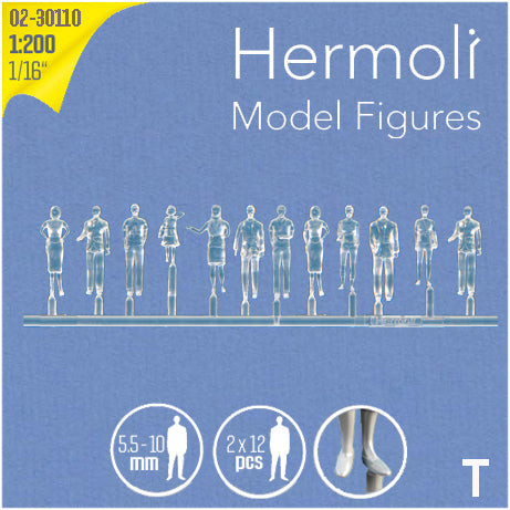 HERMOLI STANDING FIGURES, M=1:200 CLEAR / 1:200 / H = 9.0 MM