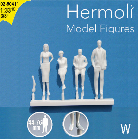 HERMOLI MIXED FIGURES, M=1:33 WHITE / 1:33 / H = 54 MM