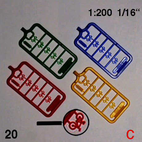 BICYCLES, M=1:200 MULTI-COLOUR / 1:200 / N/A