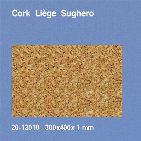CORK SHEETS, D = 1,0 MM NATURAL / N/A / 300 x 400 MM