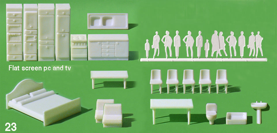 SMALL APARTMENT, INCL FIGURES WHITE / 1:50 / N/A