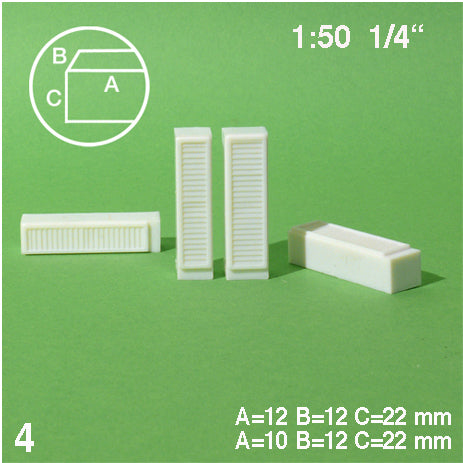 WARDROBE ELEMENTS, M=1:50 WHITE / 1:50 / 10 & 12 MM