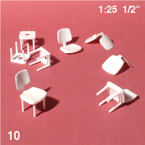 OFFICE CHAIRS, M=1:25 WHITE / 1:25 / N/A