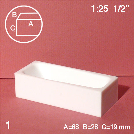 BATH TUB, M=1:25 WHITE / 1:25 / N/A