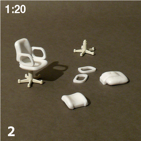 SWIVEL CHAIRS, M=1:20 WHITE / 1:20 / N/A
